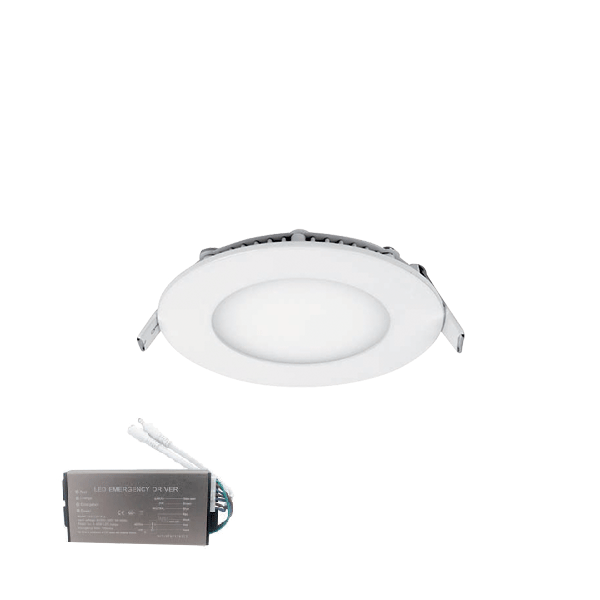 99XLED610E STELLAR LED ΠΑΝΕΛ ΣΤΡΟΓΓΥΛΟ ΧΩΝΕΥΤΟ 6W 2700K+ ΚΙΤ ΑΣΦΑΛΕΙΑΣ - Image 1