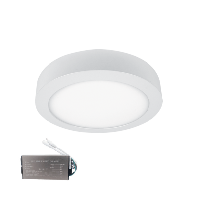STELLAR LED ΠΑΝΕΛ ΣΤΡΌΓΓΥΛΟ ΕΞΩΤΕΡΙΚΟ 24W 2700K+ ΚΙΤ ΑΣΦΑΛΕΙΑΣ