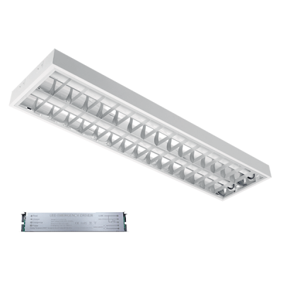 LENA-V ΜΕ LED (1200MM) 2X18W 6400K ΧΩΝΕΥΤΟ 1195X295mm ΜΕ ΜΠΛΟΚ