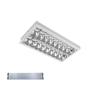 LENA-V ΜΕ LED (600MM) 2X9W 4000K ΧΩΝΕΥΤΟ 595X295mm ΜΕ ΜΠΛΟΚ