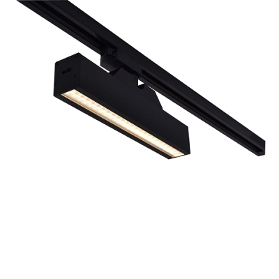 ΠΡΟΒΟΛΕΑΣ ΡΑΓΑΣ T30 2-ΡΑΜΜΩΝ 12W 30&degCCT ΜΑΥΡΟ