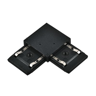 EL-LC 1 COLOUR SERIES L-CONNECTOR FOR RAIL BLACK