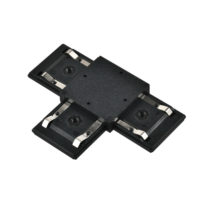 EL-TC 1 COLOUR SERIES T-CONNECTOR FOR RAIL BLACK