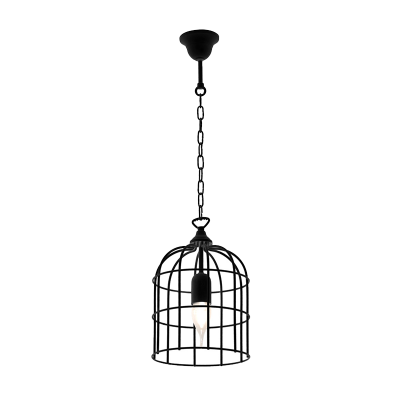 CAGE ΚΡΕΜΑΣΤΟ ΦΩΤΙΣΤΙΚΟ 1xE27 ΜΑΥΡΟ