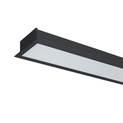 LED ΠΡΟΦΙΛ ΧΩΝΕΥΤΟ S48 32W 4000K 1500MM ΜΑΥΡΟ