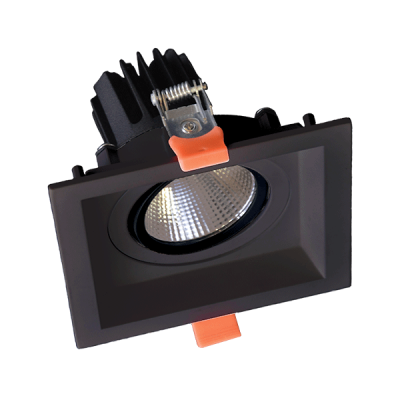 ΤΕΤΡΑΓΩΝΟ ΚΙΝΟΥΜΕΝΟ LED ΣΠΟΤ  15W 230V 4000K ΜΑΥΡΟ