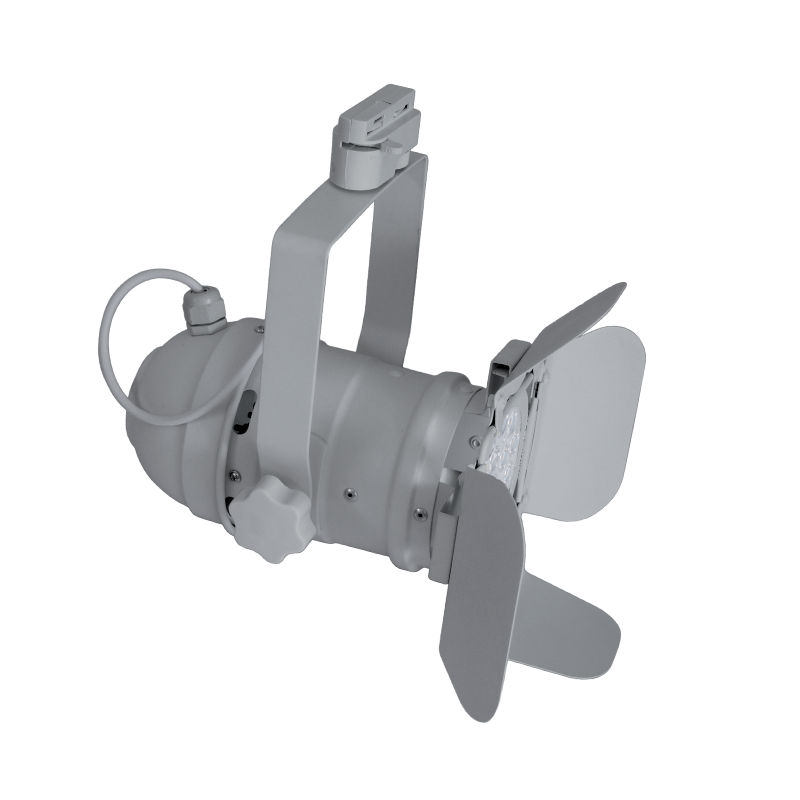 GR CINEMA SKY ΣΠΟΤ ΡΑΓΑΣ E27 PAR30 15W 2700-3000K ΓΚΡΙ - Image 1
