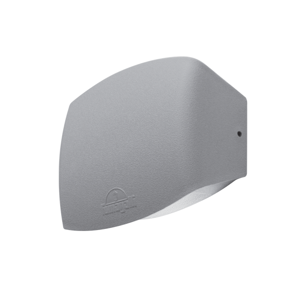 GR ABRAM 190 LED ΑΠΛΙΚΑ 7.5W CCT 4000K IP55 ΓΚΡΙ - Image 1