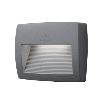 LORENZA 190 LED ΑΠΛΙΚΑ 7.5W CCT 4000K IP55 ΓΚΡΙ