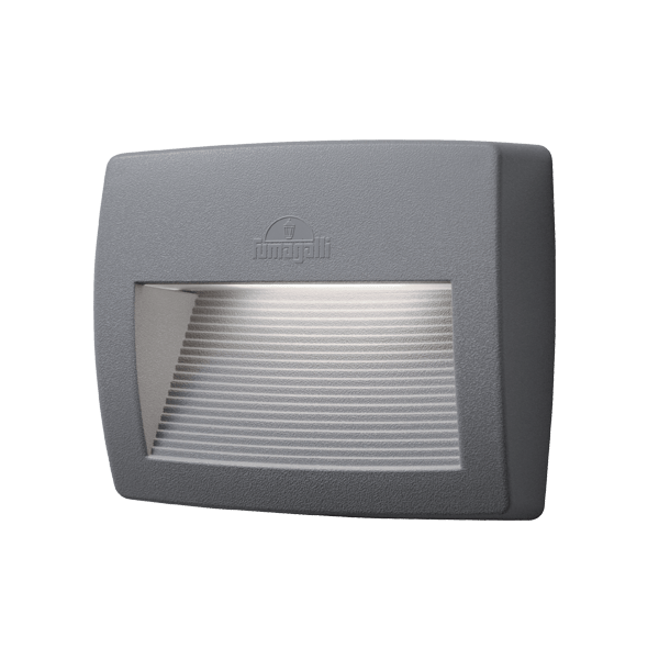 GR LORENZA 190 LED ΑΠΛΙΚΑ 7.5W CCT 4000K IP55 ΓΚΡΙ - Image 1