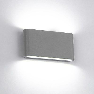 LED ΑΠΛΙΚΑ ΣΤΡΟΓΓΥΛΕΜΕΝΗ 2X6W 4000K IP20 ΓΚΡΙ