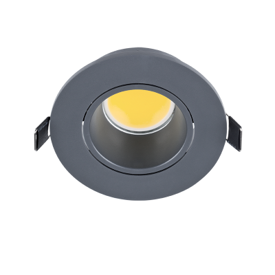 LED ΣΠΟΤ ΠΛΑΣΤΙΚΟ ΣΤΡΟΓΓΥΛΟ COB 7W 2700-3000K ΓΡΑΦΙΤΗΣ