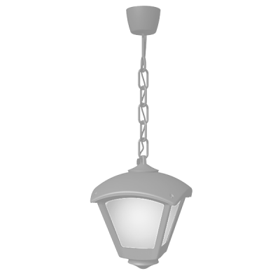 DARIO 250 GARDEN HANGING LAMP 1XE27 IP55 GREY