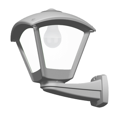 DARIO 250 GARDEN WALL LAMP 1XE27 IP55 GREY