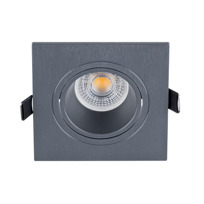 LED ΣΠΟΤ ΠΛΑΣΤΙΚΟ ΤΕΤΡΑΓΩΝΟ PAR 16 COB 7W 4000-4300K ΓΡΑΦΙΤΗΣ