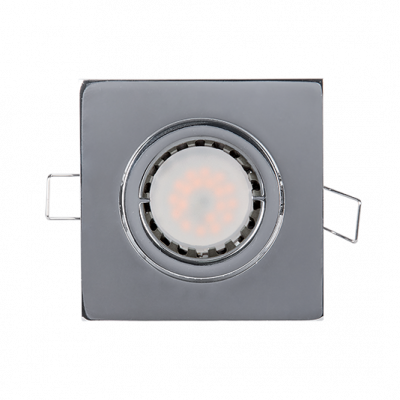 LED ΣΠΟΤ ΜΕΤΑΛΛΙΚΟ ΤΕΤΡΑΓΩΝΟ PAR 16 5.5W 4000-4300K ΝΙΚΕΛ ΜΑΤ