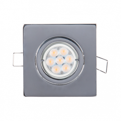 LED ΣΠΟΤ ΜΕΤΑΛΛΙΚΟ ΤΕΤΡΑΓΩΝΟ HIGH POWER 6W 4000-4300K ΝΙΚΕΛ ΜΑΤ