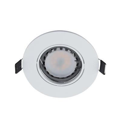 LED ΣΠΟΤ ΠΛΑΣΤΙΚΟ ΣΤΡΟΓΓΥΛΟ PAR 16 5.5W 4000-4300K ΛΕΥΚΟ