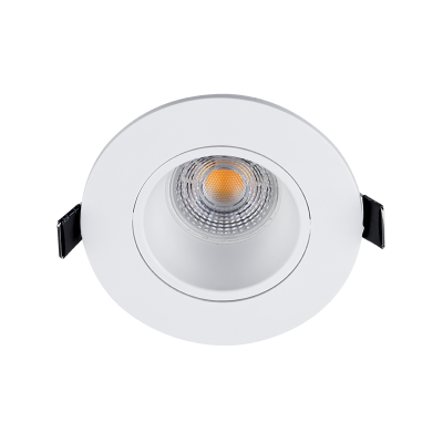 LED ΣΠΟΤ ΠΛΑΣΤΙΚΟ ΣΤΡΟΓΓΥΛΟ PAR 16 COB 7W 2700-3000K ΛΕΥΚΟ