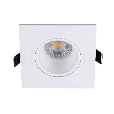 LED ΣΠΟΤ ΠΛΑΣΤΙΚΟ ΤΕΤΡΑΓΩΝΟ PAR 16 COB 7W 2700-3000K ΛΕΥΚΟ