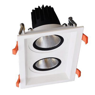 ΔΙΠΛΟ ΚΙΝΟΥΜΕΝΟ LED ΣΠΟΤ  2X15W 230V 3000K ΛΕΥΚΟ