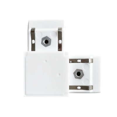 EL-LC 1 COLOUR SERIES L-CONNECTOR FOR RAIL WHITE