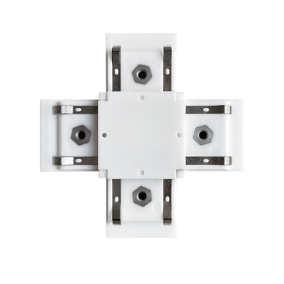 EL-XC 1 COLOUR SERIES X-CONNECTOR FOR RAIL WHITE