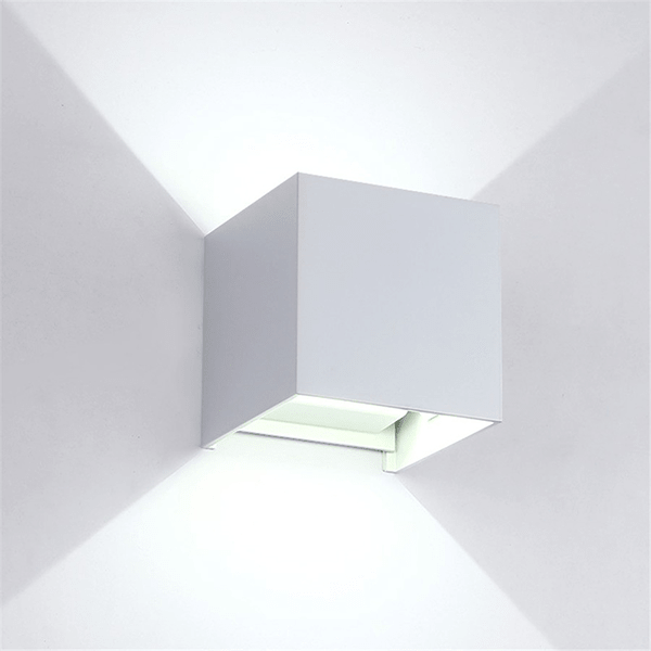 WH LED ΑΠΛΙΚΑ ΤΕΤΡΑΓΩΝΗ 2X5W 4000K IP54 ΛΕΥΚΗ - Image 1