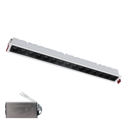 ΧΩΝΕΥΤΟ ΓΡΑΜΜΙΚΟ ΦΩΤΙΣΤΙΚΟ EL-05 20W 3000K, ΛΕΥΚΟ & ΜΑΥΡΟ+ΚΙΤ ΑΣΦΑΛΕΙΑΣ