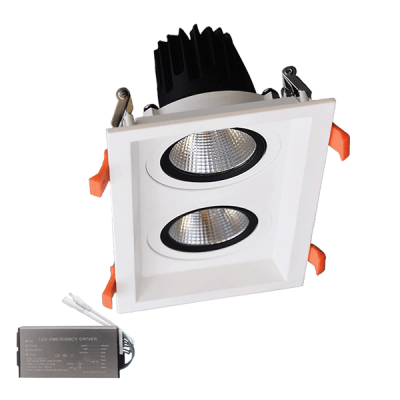 ΔΙΠΛΟ LED ΣΠΟΤ 2X15W 230V 3000K WH+ΚΙΤ ΚΙΤ ΑΣΦΑΛΕΙΑΣ
