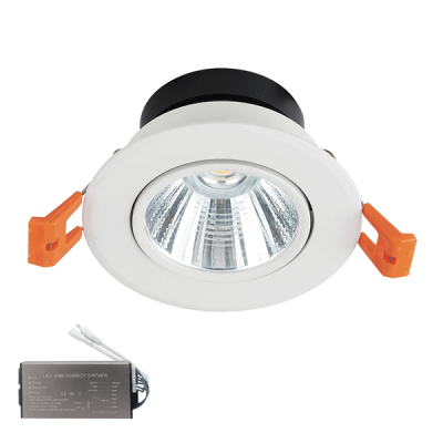 LED ΣΠΟΤ 24W 230V 4000K ΛΕΥΚΟ IP44+ΚΙΤ ΚΙΤ ΑΣΦΑΛΕΙΑΣ