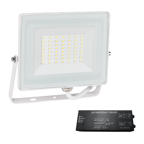 WHE STELLAR HELIOS LED ΠΡΟΒΟΛΕΑΣ 100W 4000K ΛΕΥΚΟ+ ΚΙΤ ΑΣΦΑΛΕΙΑΣ - Image 1