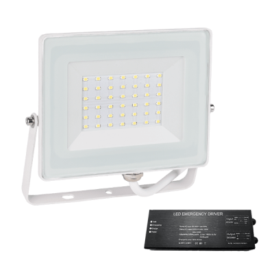 STELLAR HELIOS LED ΠΡΟΒΟΛΕΑΣ 30W 4000K ΛΕΥΚΟ+ ΚΙΤ ΑΣΦΑΛΕΙΑΣ
