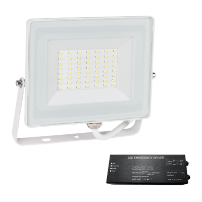 STELLAR HELIOS LED ΠΡΟΒΟΛΕΑΣ 50W 4000K ΛΕΥΚΟ+ ΚΙΤ ΑΣΦΑΛΕΙΑΣ