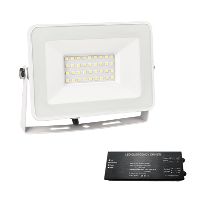 VEGA SLIM SMD LED ΠΡΟΒΟΛΕΑΣ 30W 4000K ΛΕΥΚΟ+ ΚΙΤ ΑΣΦΑΛΕΙΑΣ