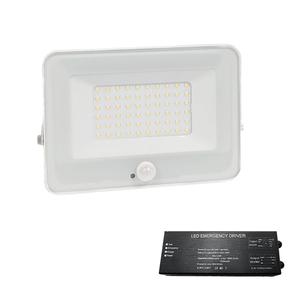 WHE VEGA SLIM SMD LED ΠΡΟΒΟΛΕΑΣ 30W ΜΕ ΑΝΙΧΝΕΥΤΗ ΛΕΥΚΟ+ ΚΙΤ ΑΣΦΑΛΕΙΑΣ - Image 1