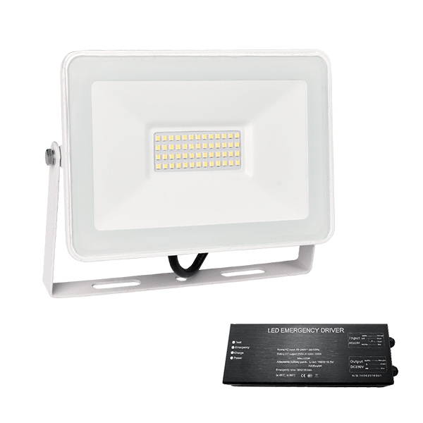 WHE VEGA SLIM SMD LED ΠΡΟΒΟΛΕΑΣ 50W 4000K ΛΕΥΚΟ+ ΚΙΤ ΑΣΦΑΛΕΙΑΣ - Image 1
