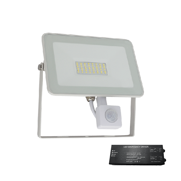WHE VEGA SLIM SMD LED ΠΡΟΒΟΛΕΑΣ 50W ΜΕ ΑΝΙΧΝΕΥΤΗ ΛΕΥΚΟ+ ΚΙΤ ΑΣΦΑΛΕΙΑΣ - Image 1