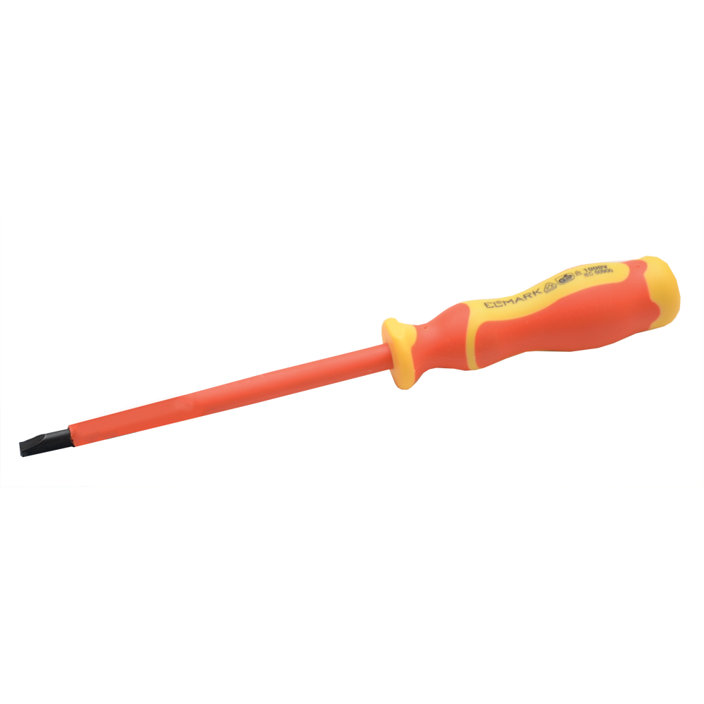 598015 VDE INSULATED SCREWDRIVER- SLOTTED 1000V 4X100mm - Image 1