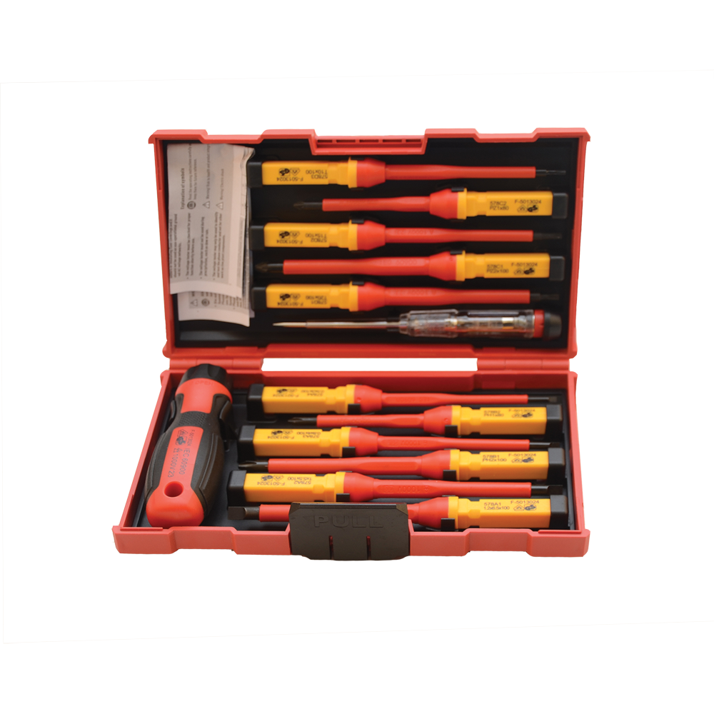 598024 13PCS VDE INSULATED SCREWDRIVER SET CRV - Image 1