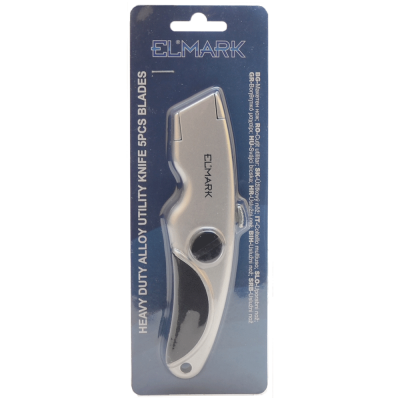 HEAVY DUTY ZINC ALLOY UTILITY KNIFE 5PCS BLADES