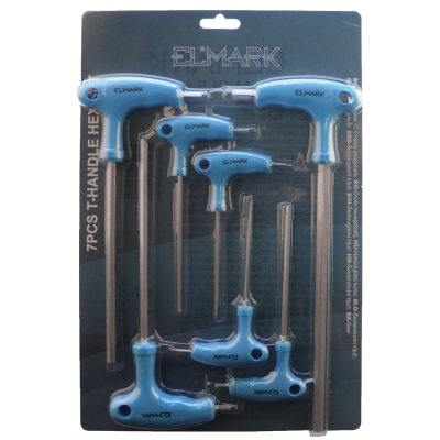 7PCS T-HANDLE HEX SET