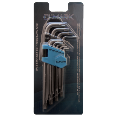 9PCS STAR KEY SET 170mm LONG ARM