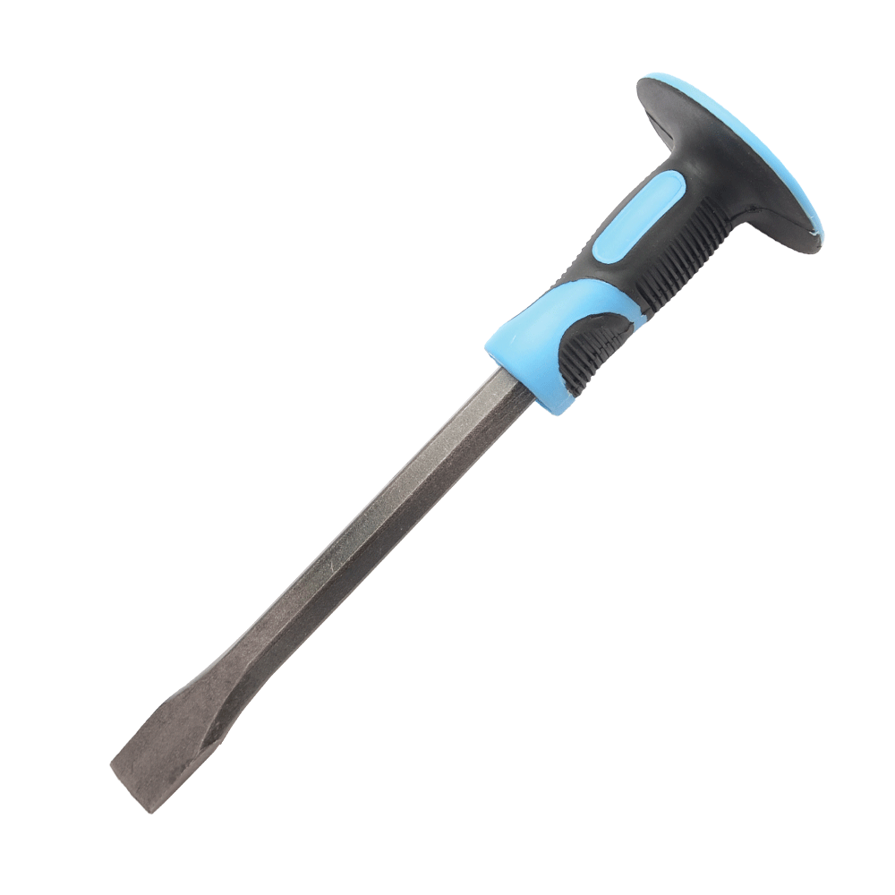 598320 CHISEL AND PUNCH WITH TPR HANDLE 16x300mm - Image 1