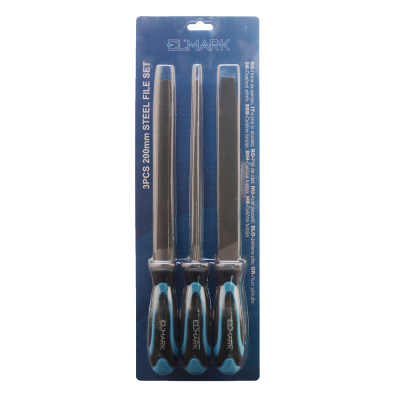3PCS 200mm STEEL FILE SET