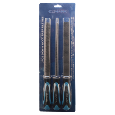 3PCS 200mm WOOD RASP FILE SET