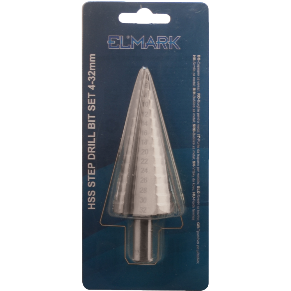 598418 HSS STEP DRILL BIT SET 4-32mm - Image 1