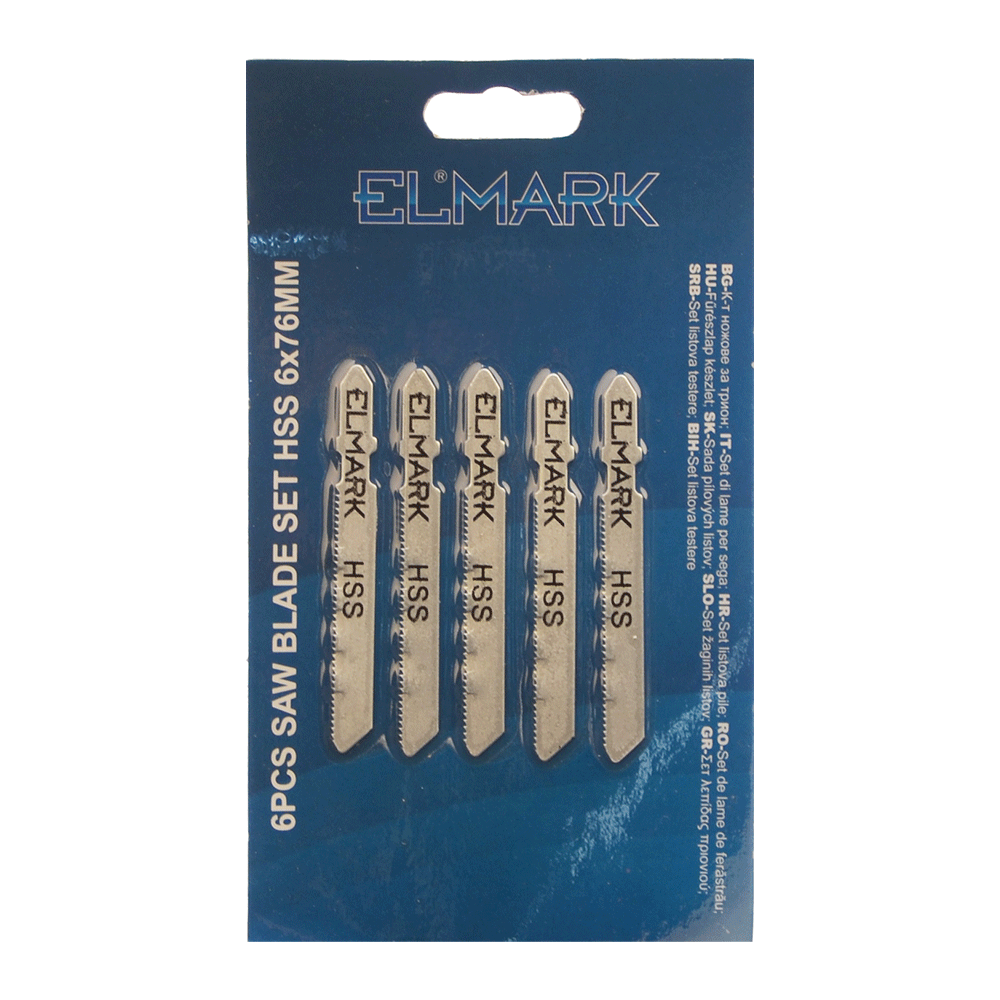 598435 6PCS SAW BLADE SET HSS 6x76mm - Image 1
