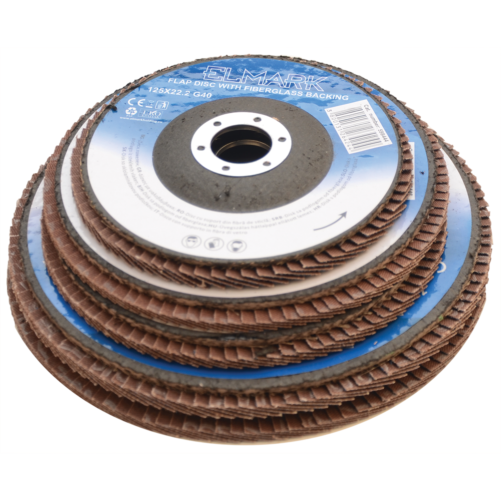 598446 FLAP DISC WITH FIBERGLASS BACKING 150X22.2 G120 - Image 1