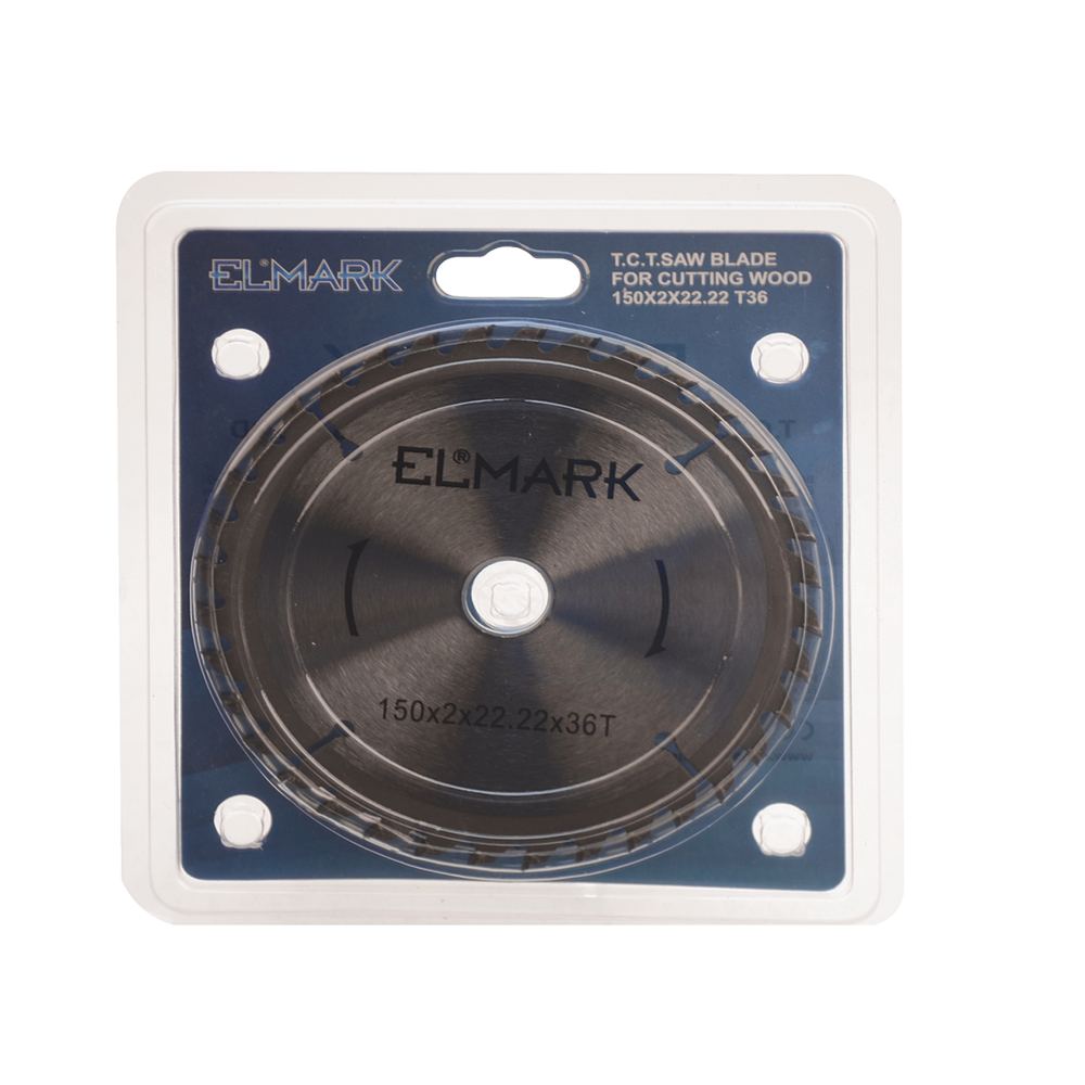 598450 T.C.T.SAW BLADE FOR CUTTING WOOD 150X2X22.22 T36 - Image 1